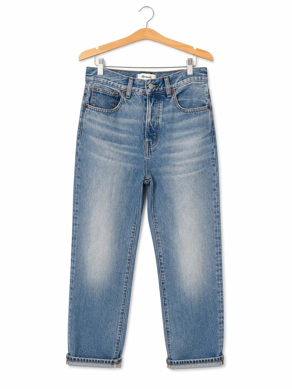 Madewell The Longline Straight Jean in Light Wash Size 25